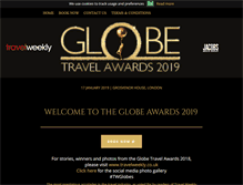Tablet Screenshot of globetravelawards.co.uk
